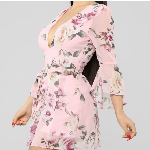 Fashion Nova Stay Beautiful romper - Picture 7 of 11